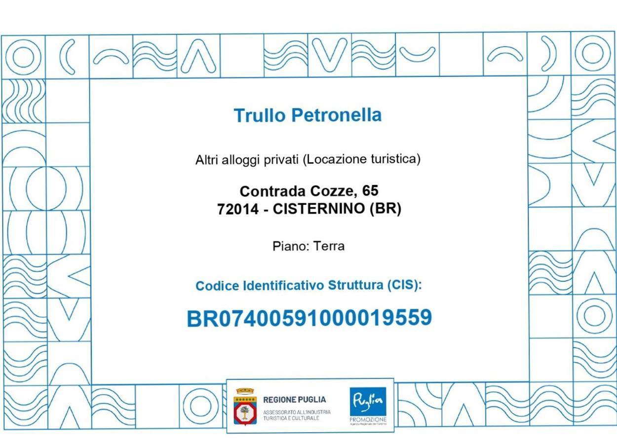 Trullo Petronella Villa Cisternino Luaran gambar